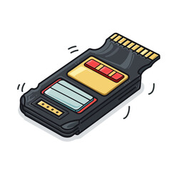 Memory card on white 