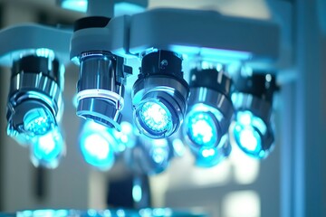 Modern equipment in operating room.