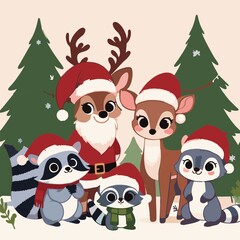 A Christmas logo captures the festive spirit of the holiday season with joyful and warm design elements. It often features symbols like a Christmas tree, snowflakes, Santa Claus, bells, gifts, or rein