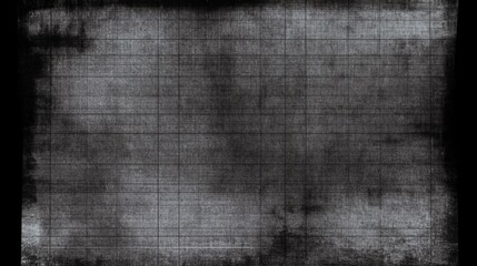 Grunge Grid Pattern Showing Dark Textured Overlay on Black Background