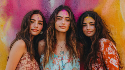 Obraz premium Holi Festival of Colors, a holiday in India