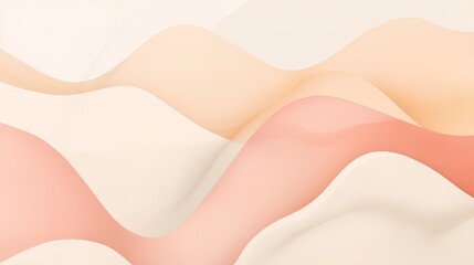 Abstract Wave Background, Peach, Beige