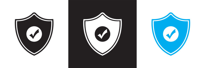 Insurance  icon. Icons related to insurance life, insurance medical,  bank insurance, property etc.  Isolated on white and black background. Vector illustration. EPS 10  