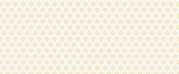 Islamic Seamless geometric pattern in authentic arabian Subtle simple white gold islamic design style, Collection of seamless ornamental white abstract islamic background with arabian pattern style.