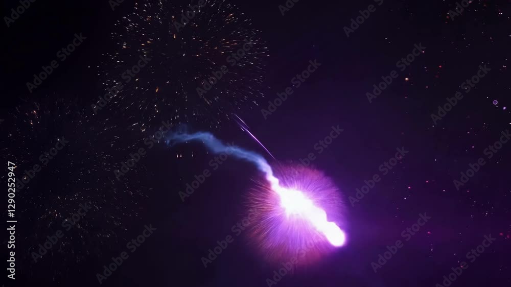 Wall mural shimmering light bursts forth from a central point in space, creating a stunning visual display. sur
