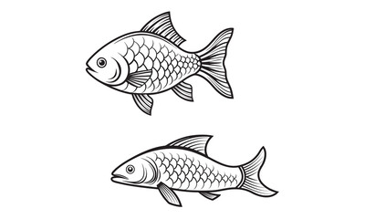 galie fish vector
