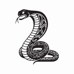 vector illustration of a cartoon snake