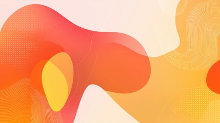 Abstract Colorful Wave Shapes with Gradient and Organic Flow Design