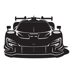 Obraz premium Super Car silhouette vector illustration 