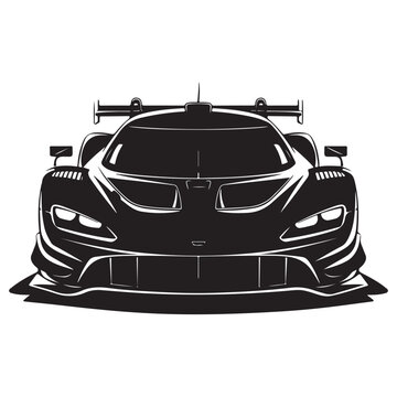 Super Car silhouette vector illustration	