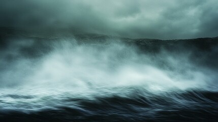 Obraz premium Ocean Mist and Waves