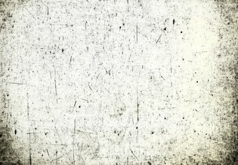 Obraz premium Scratched White Surface Texture with Black Marks and Spots Background