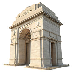 Obraz premium India Gate 3D Model: Architecture