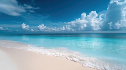 Obraz premium ocean with a blue sky in background