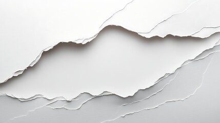 Naklejka premium Ripped paper, white, abstract, background