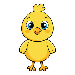 chicken draw for a children coloring book.