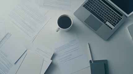 Retirement financial stress in a minimalist office setting. Featuring concern and analysis