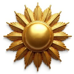 Ornate Golden Pattern &ndash; Luxury Decorative Design on White Background