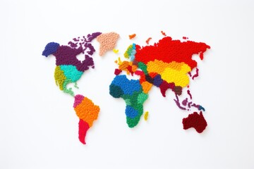 Obraz premium World art white background creativity.