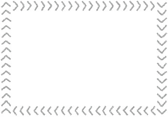 手描きのクレヨン素材　背景　フレーム