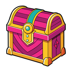 old wooden chest box.