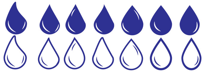 drop water rain icon sign vector