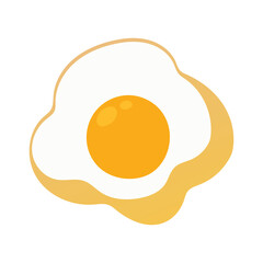 Fried Egg Vector Illustration – Tasty Breakfast Food Clipart

