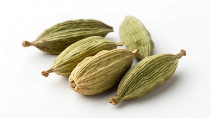 Cardamom in White Background