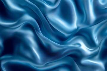 Obraz premium Stunning Blue Silk Fabric Texture
