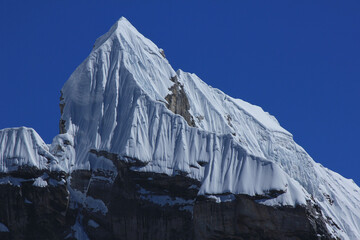 Pointed peak Lobuche East, Nepal.