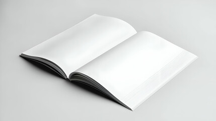 Blank Spiral-Bound Notebook on White Background