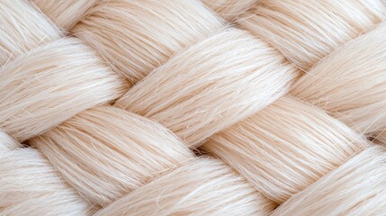Close-up of Woven White Threads