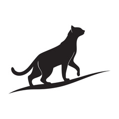 cat paw icon silhouette white background.