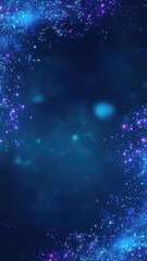 Obraz premium Futuristic Blue Digital Circuit Board Background.