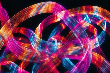 Abstract Colorful Lines Graphic Design