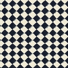 Elegant Minimalist Houndstooth Tile Pattern with Bold Geometric Shapes and Contrasting Tones