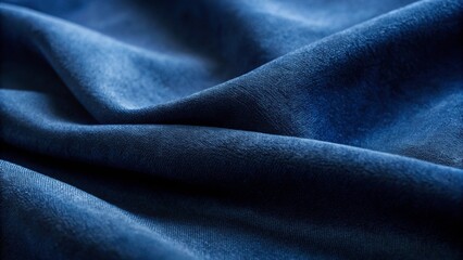 Obraz premium Deep Blue Velvet Texture Close Up for Elegant Background Design
