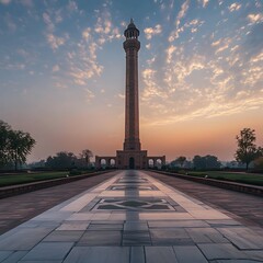 Obraz premium Minar-e-Pakistan: The Iconic Landmark of Lahore