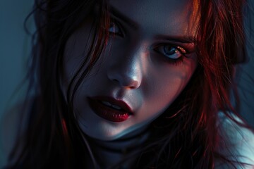 Beautiful vampire women photography portrait adult.