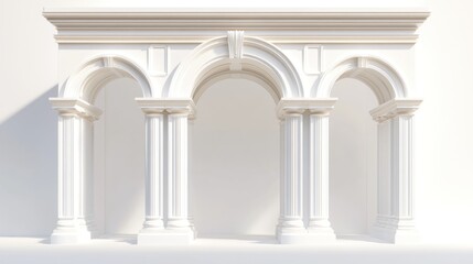 Classic Archway, Architectural Design, White
