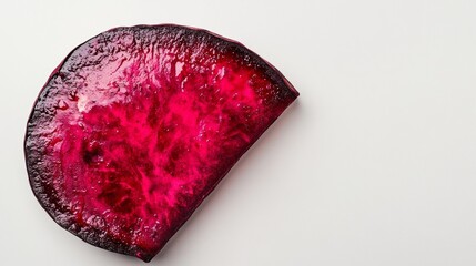 Fototapeta premium beetroot half with slices isolated on white background with clipping path and full depth of field
