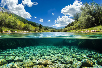 lake in the mountains