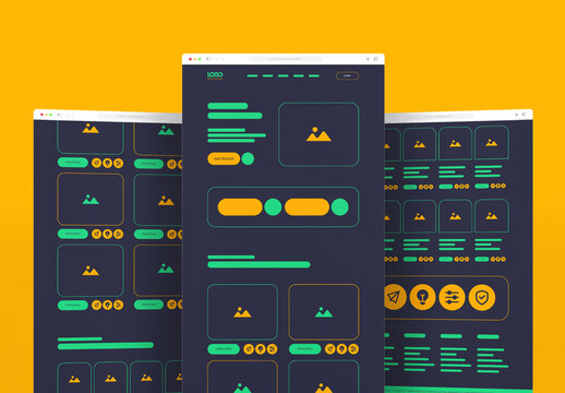 Travel Landing Page Wireframe Design Layout
