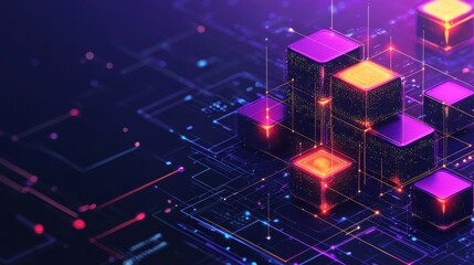 Digital design concepts futuristic 3d graphics in abstract virtual spaces