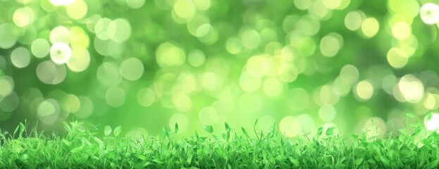 Obraz premium Grass green background outdoors.