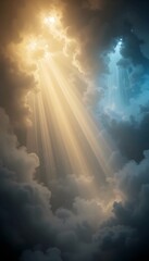 Volumetric Light Rays Abstract Background