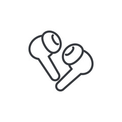 Wireless Earbuds line icon