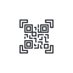 QR Code Scan line icon