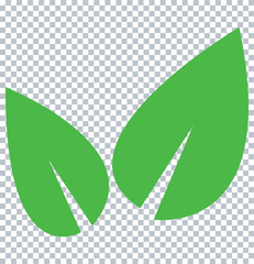 green leaf icon vector design.