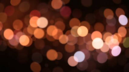 Colorful Bokeh Glow Overlay Sparkling Dots on Black